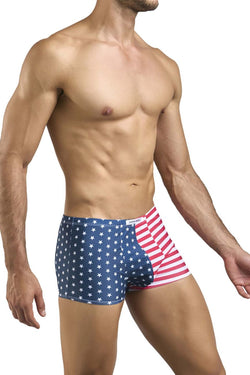JUSTIN+SIMON Men's Underwear XSJ08 Classic Boxer Color USA Flag thumbnail 4