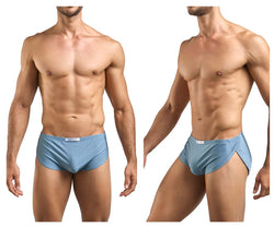 JUSTIN+SIMON Men's Underwear XSJ09 Running Shorts Color Metal Green thumbnail 1