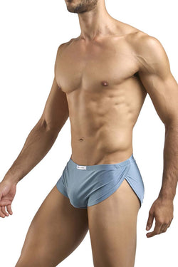 JUSTIN+SIMON Men's Underwear XSJ09 Running Shorts Color Metal Green thumbnail 3