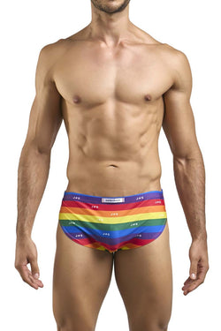 JUSTIN+SIMON Men's Underwear XSJ09 Running Shorts Color Pride Flag thumbnail 2