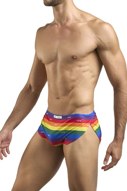 JUSTIN+SIMON Men's Underwear XSJ09 Running Shorts Color Pride Flag thumbnail 4