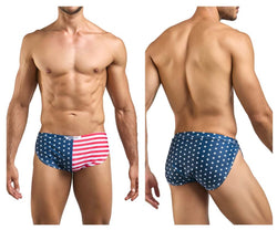 JUSTIN+SIMON Men's Underwear XSJ09 Running Shorts Color USA Flag thumbnail 1