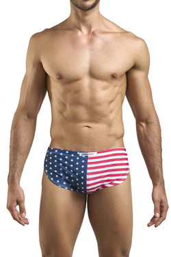 JUSTIN+SIMON Men's Underwear XSJ09 Running Shorts Color USA Flag thumbnail 2