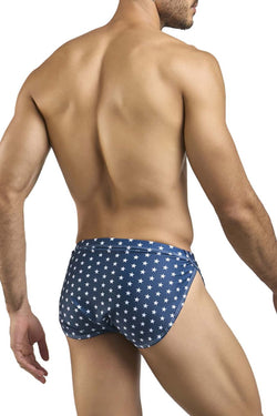 JUSTIN+SIMON Men's Underwear XSJ09 Running Shorts Color USA Flag thumbnail 3