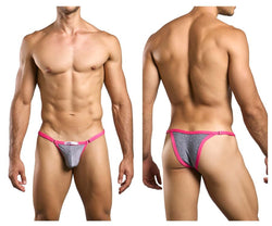 JUSTIN+SIMON Men's Underwear XSJ12 Bikini Color Lurex Gray thumbnail 1