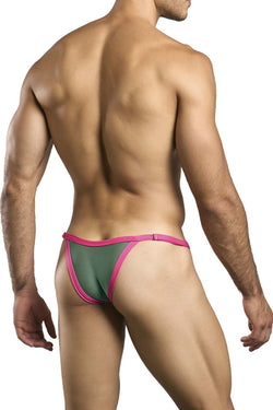 JUSTIN+SIMON Men's Underwear XSJ12 Bikini Color New Green thumbnail 3