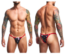 JUSTIN+SIMON Men's Underwear XSJ12 Bikini Color Psycodelic thumbnail 1