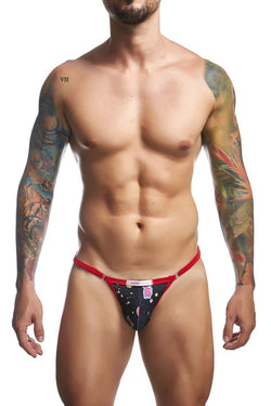 JUSTIN+SIMON Men's Underwear XSJ12 Bikini Color Psycodelic thumbnail 2