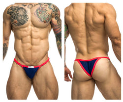 JUSTIN+SIMON Men's Underwear XSJ12 Bikini One Color Royal Blue thumbnail 1