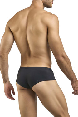 JUSTIN+SIMON Men's Underwear XSJ13 Cheeky Bulge Boxer Color Peach Black thumbnail 3