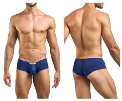 JUSTIN+SIMON Men's Underwear XSJ13 Cheeky Bulge Boxer Color Peach Navy thumbnail 1