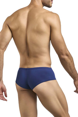 JUSTIN+SIMON Men's Underwear XSJ13 Cheeky Bulge Boxer Color Peach Navy thumbnail 3