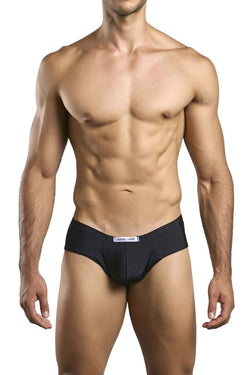 JUSTIN+SIMON Men's Underwear XSJ22 Cheek Briefs Color Black thumbnail 2
