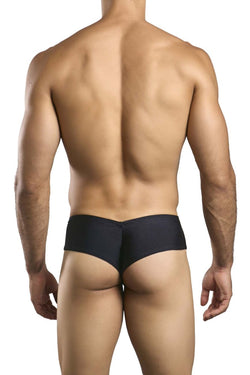JUSTIN+SIMON Men's Underwear XSJ22 Cheek Briefs Color Black thumbnail 3