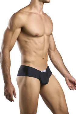 JUSTIN+SIMON Men's Underwear XSJ22 Cheek Briefs Color Black thumbnail 4
