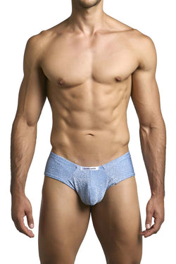 JUSTIN+SIMON Men's Underwear XSJ22 Cheek Briefs Color Lurex Blue thumbnail 2