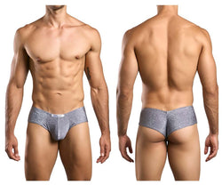 JUSTIN+SIMON Men's Underwear XSJ22 Cheek Briefs Color Lurex Gray thumbnail 1