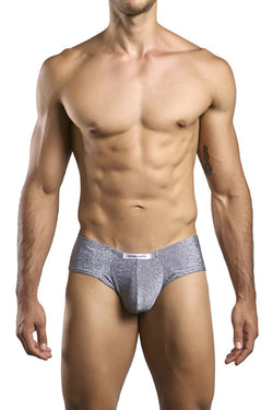 JUSTIN+SIMON Men's Underwear XSJ22 Cheek Briefs Color Lurex Gray thumbnail 2