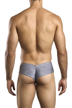 JUSTIN+SIMON Men's Underwear XSJ22 Cheek Briefs Color Lurex Gray thumbnail 3