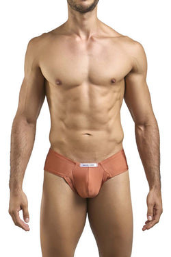 JUSTIN+SIMON Men's Underwear XSJ22 Cheek Briefs Color Ochre thumbnail 2
