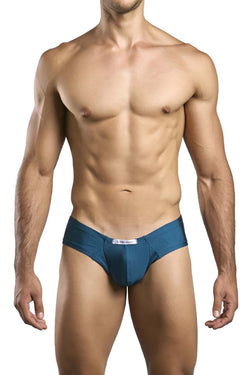 JUSTIN+SIMON Men's Underwear XSJ22 Cheek Briefs Color Opal Green thumbnail 2
