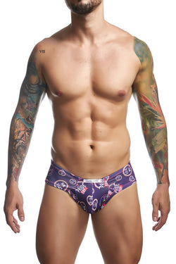 JUSTIN+SIMON Men's Underwear XSJ22 Cheek Briefs Color Pride thumbnail 2