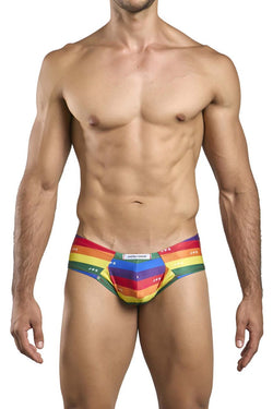JUSTIN+SIMON Men's Underwear XSJ22 Cheek Briefs Color Pride Flag thumbnail 2
