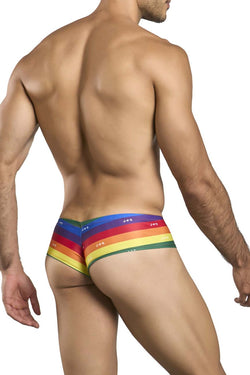JUSTIN+SIMON Men's Underwear XSJ22 Cheek Briefs Color Pride Flag thumbnail 3