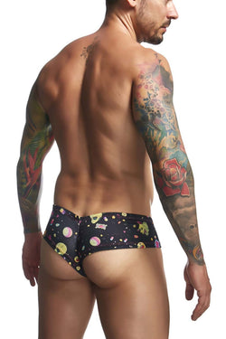 JUSTIN+SIMON Men's Underwear XSJ22 Cheek Briefs Color Psycodelic thumbnail 3