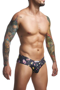 JUSTIN+SIMON Men's Underwear XSJ22 Cheek Briefs Color Psycodelic thumbnail 4
