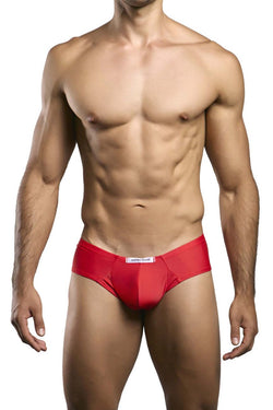 JUSTIN+SIMON Men's Underwear XSJ22 Cheek Briefs Color Red thumbnail 2