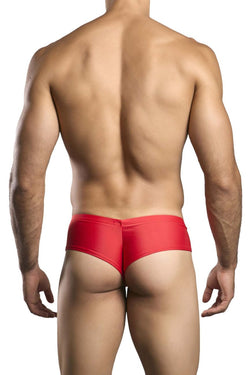 JUSTIN+SIMON Men's Underwear XSJ22 Cheek Briefs Color Red thumbnail 3