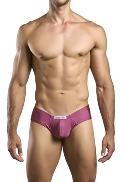 JUSTIN+SIMON Men's Underwear XSJ22 Cheek Briefs Color Wine thumbnail 2