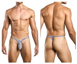 JUSTIN+SIMON Men's Underwear XSJBU02 Bulge Thongs Color Lurex Gray thumbnail 1