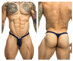 JUSTIN+SIMON Men's Underwear XSJBU02 Bulge Thongs Color Navy thumbnail 1