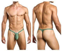 JUSTIN+SIMON Men's Underwear XSJBU02 Bulge Thongs Color New Green thumbnail 1