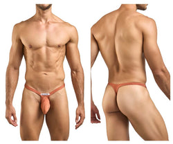 JUSTIN+SIMON Men's Underwear XSJBU02 Bulge Thongs Color Ochre thumbnail 1