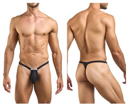 JUSTIN+SIMON Men's Underwear XSJBU02 Bulge Thongs Color Peach Black thumbnail 1