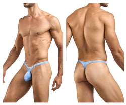 JUSTIN+SIMON Men's Underwear XSJBU02 Bulge Thongs Color Peach Blue thumbnail 1