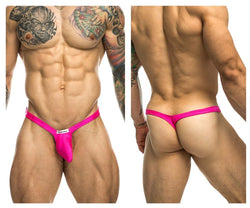 JUSTIN+SIMON Men's Underwear XSJBU02 Bulge Thongs Color Pink thumbnail 1