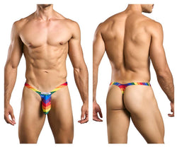 JUSTIN+SIMON Men's Underwear XSJBU02 Bulge Thongs Color Pride Flag thumbnail 1