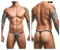 JUSTIN+SIMON Men's Underwear XSJBU02 Bulge Thongs Color Psycodelic thumbnail 1