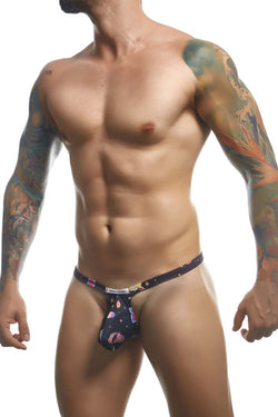JUSTIN+SIMON Men's Underwear XSJBU02 Bulge Thongs Color Psycodelic thumbnail 4