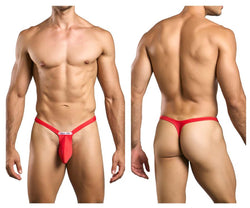JUSTIN+SIMON Men's Underwear XSJBU02 Bulge Thongs Color Red thumbnail 1