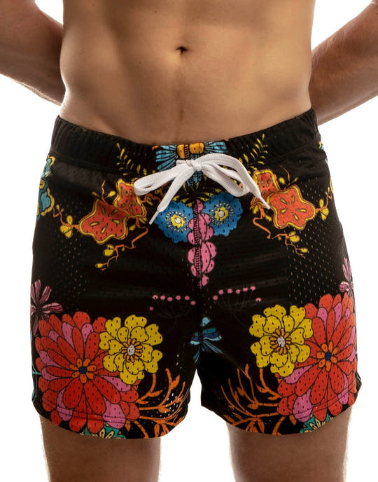 Jack Adams Black Freestyle Mesh Short | CheapUndies