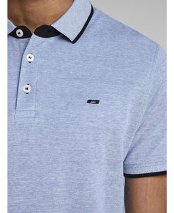 Jack & Jones Paulo's Pique Polo Shirt Bright Cobalt thumbnail 3
