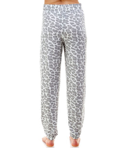 Jaclyn Intimates Butter Knit Printed Loungewear Jogger Pants Amur Leopa thumbnail 3