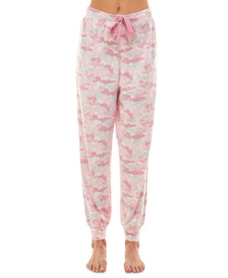 Jaclyn Intimates Ribbed Jogger Pajama Pants Cozy Camo thumbnail 2