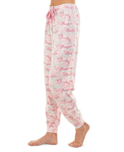 Jaclyn Intimates Ribbed Jogger Pajama Pants Cozy Camo thumbnail 4