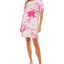 Jaclyn Intimates Super-soft Short Sleeve Sleep Shirt Daydream Tie Dye White